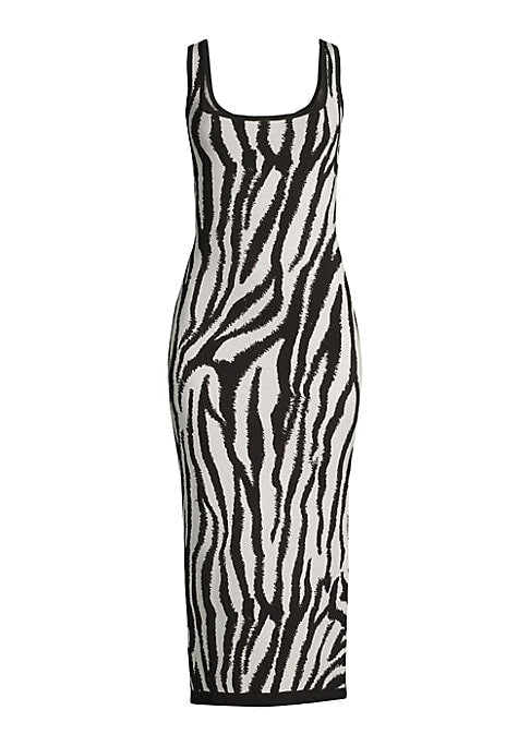 Zebra Vibes Midi Dress