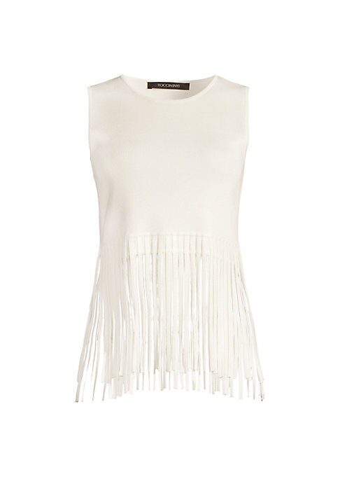 Fringe Trim Cropped Top