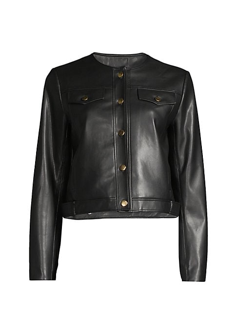 Sleek Vegan Leather Jacket