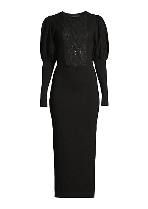 Chic Patterned Midi Dress