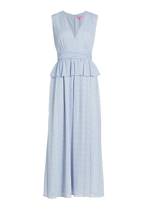 Chic Metallic A-Line Dress