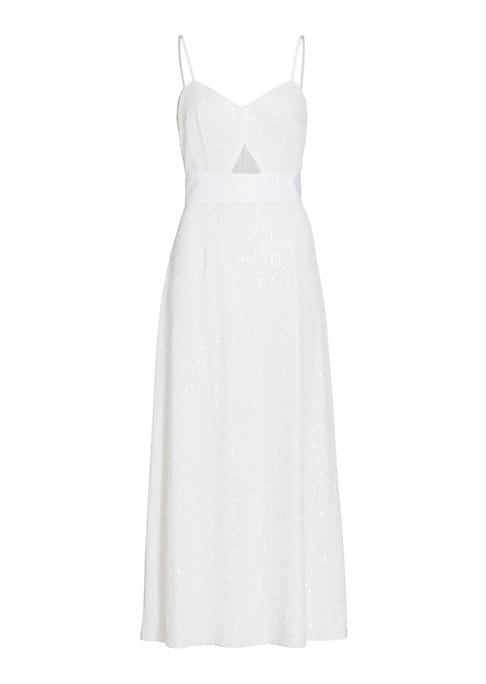Shimmering Midi Slip Dress