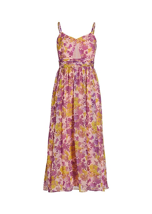Chic Floral Cutaway Dress