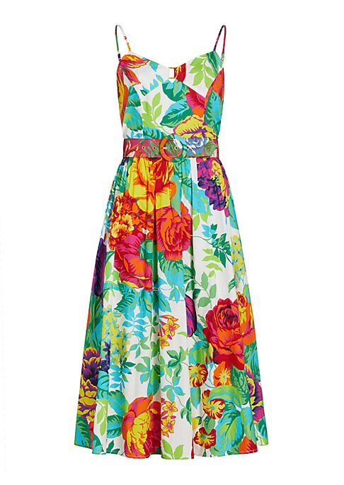 Floral V-Neck Midi Dress
