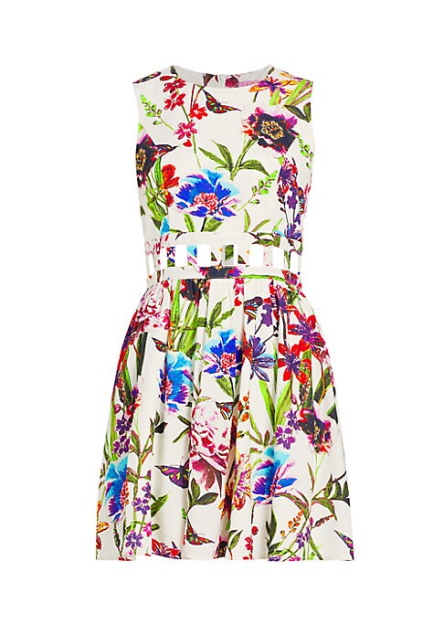 Floral Cut-Out Minidress
