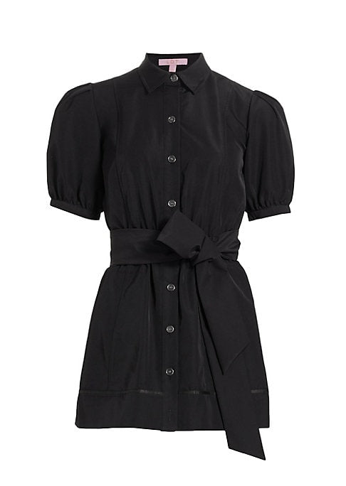 Puffed Sleeve Mini Dress