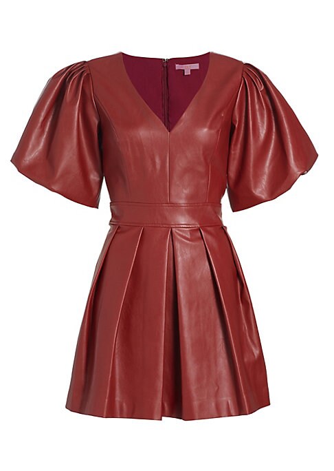 Chic Faux Leather Dress