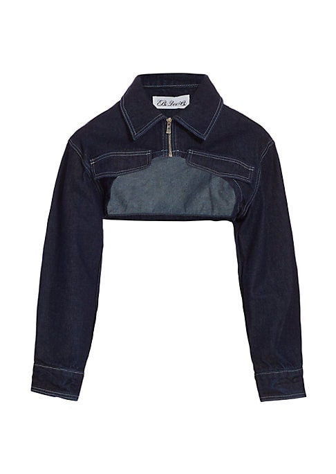 Chic Cropped Denim Jacket
