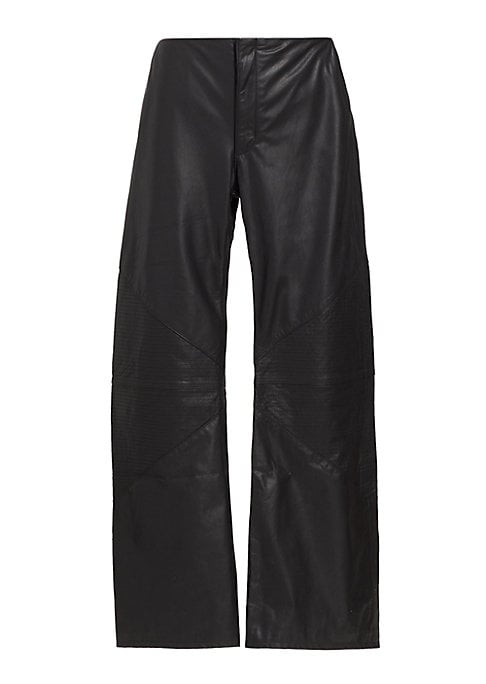 Luxe Leather Wide-Leg Pants