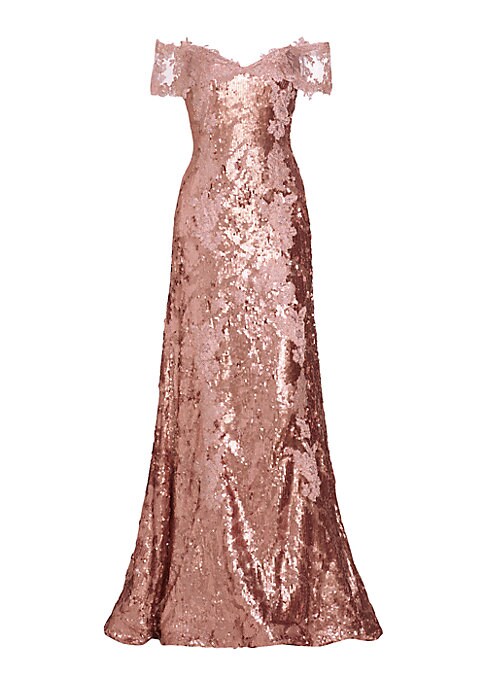 Sparkling Lace Evening Gown