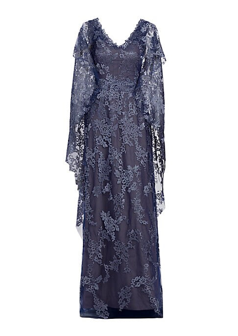 Elegant Lace Cape Dress