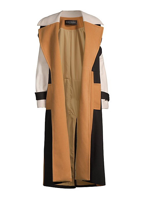 Chic Colorblock Trench