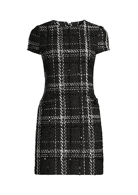 Chic Plaid Pocket Dress