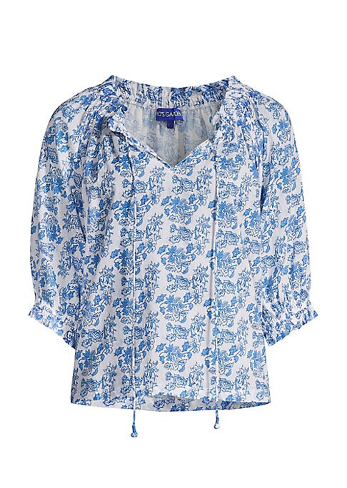 Floral Ruffle Top