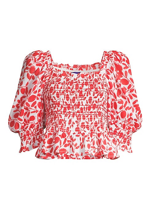 Puff Sleeve Cropped Top
