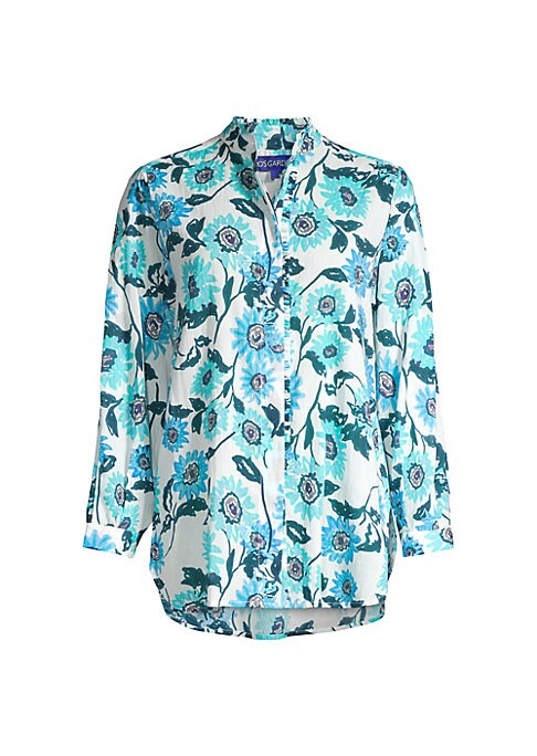 Floral Cotton Ruffle Top
