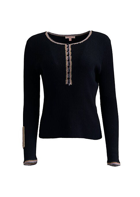 Colorful Crochet Henley