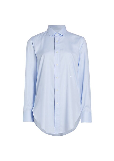 Embroidered Cotton Button-Up