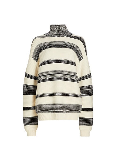 Cozy Graphic Turtleneck Sweatshirt