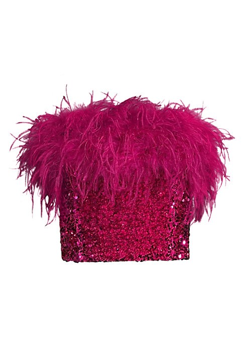 Feathered Sequin Elegance