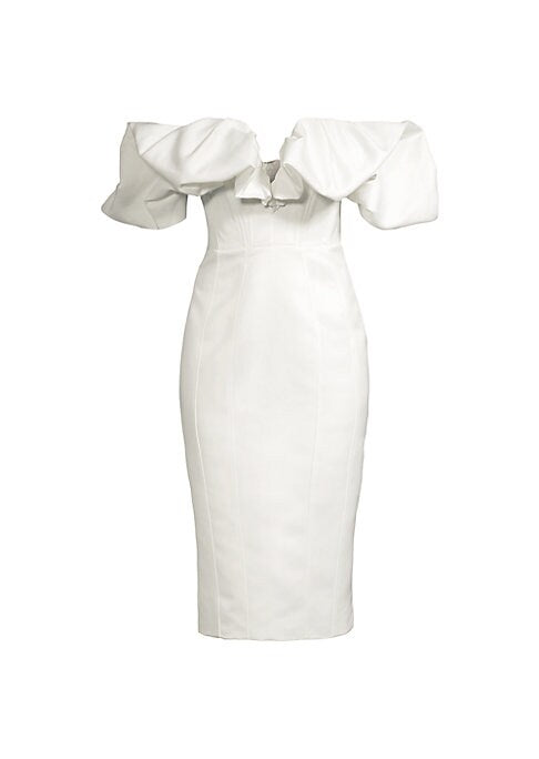 Ruffled Elegance Midi Dress
