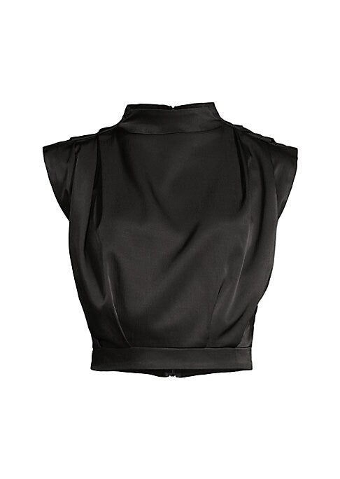 Chic Satin Crop Top