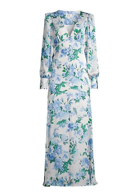Floral Fishtail Maxi Dress