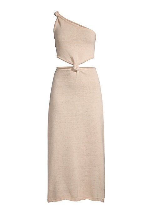 Knotty Asymmetric Midi Dress