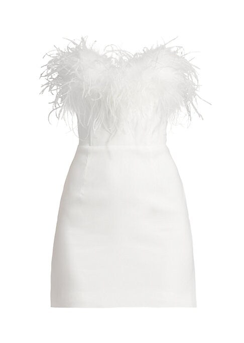 Feathered Sweetheart Minidress