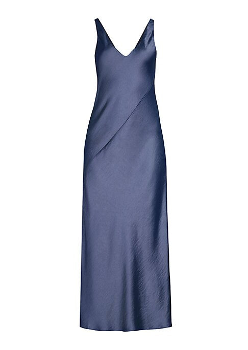 Satin Slip Midi Dress