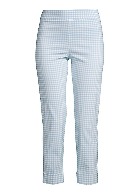 Gingham Chic Crop Pants
