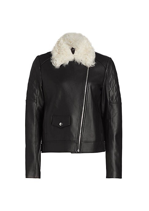 Luxe Shearling Leather Jacket