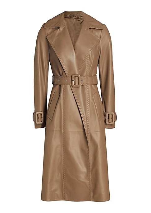 Leather Luxe Trench Coat