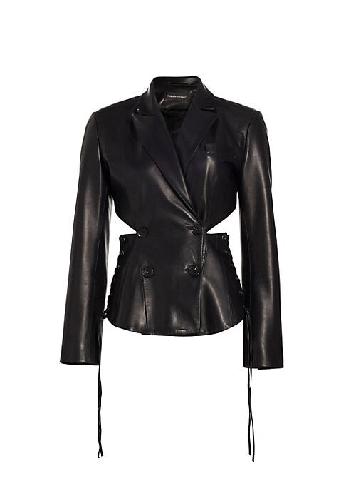 Chic Leather Blazer
