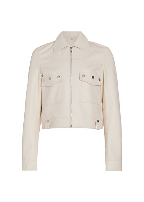 Chic Leather Crop Jacket