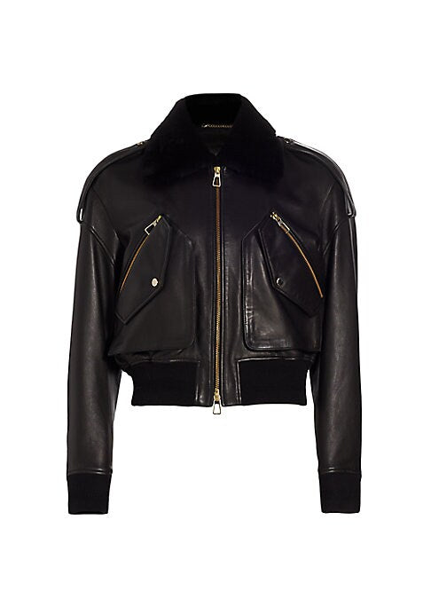 Shearling Luxe Bomber Jacket