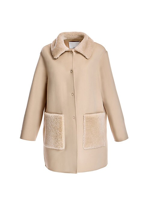 Plush Wool Shearling Coat