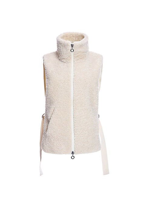 Textured Shearling Vest