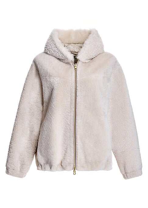 Dual-Tone Shearling Jacket