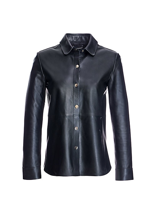 Luxe Leather Snap Shirt