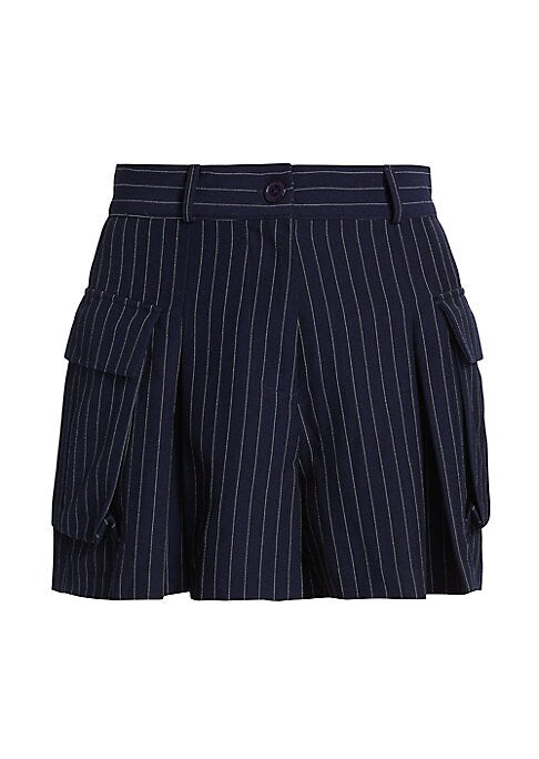 Pinstripe Cargo Skort