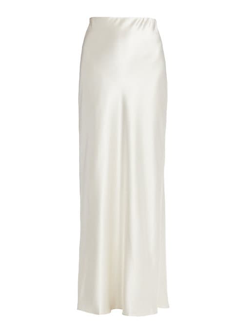 Radiant A-Line Satin Skirt