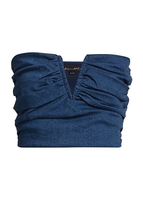Chic Denim Tube Top