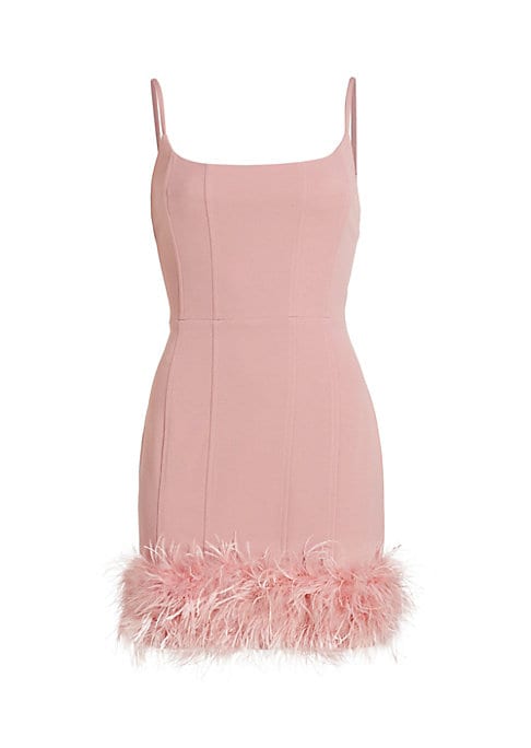 Feather Glam Mini Dress