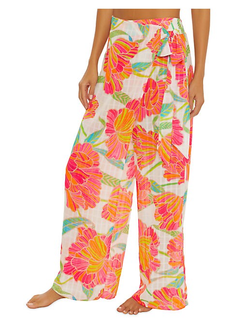 Floral Tie-Waist Trousers