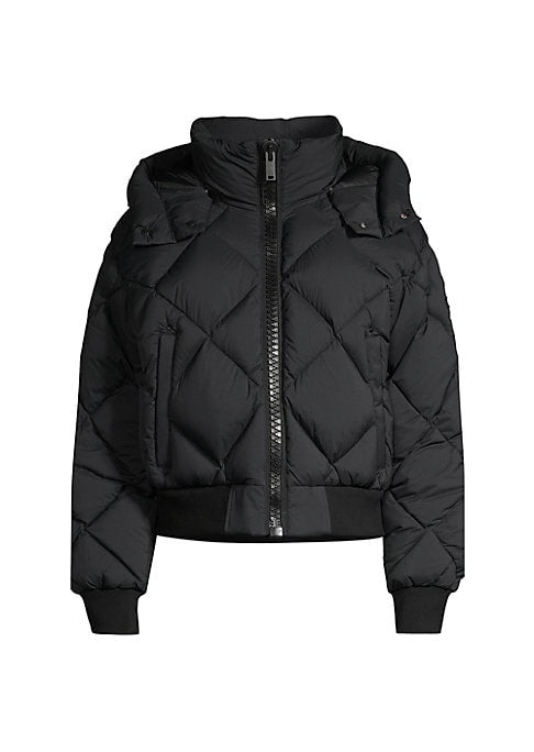 Quilted Down Bomber Jacket