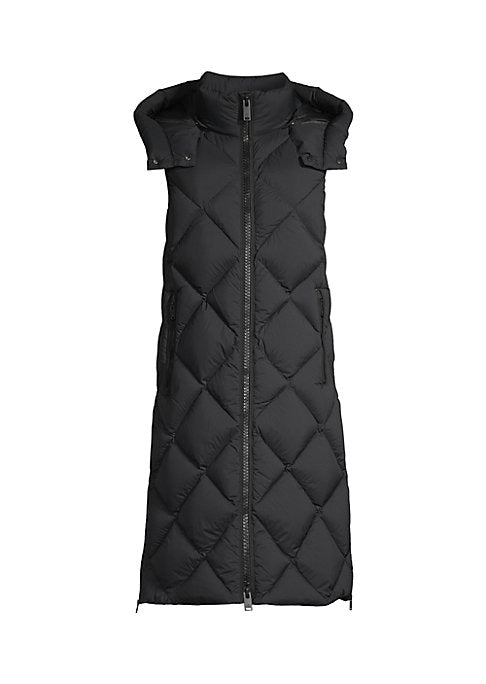 Quilted Down Longline Vest