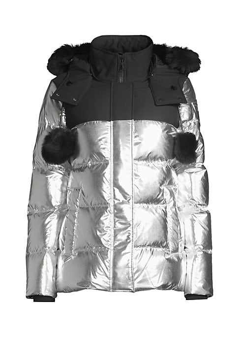 Metallic Down Puffer Jacket