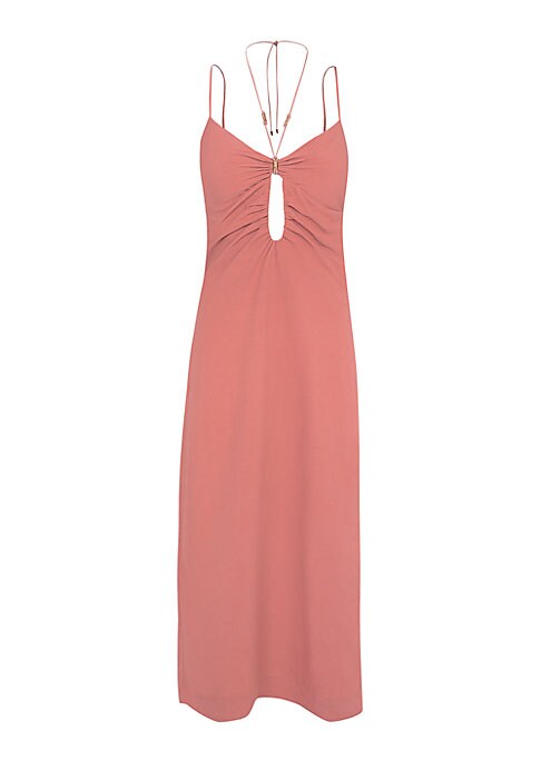 Rope Halter Midi Dress
