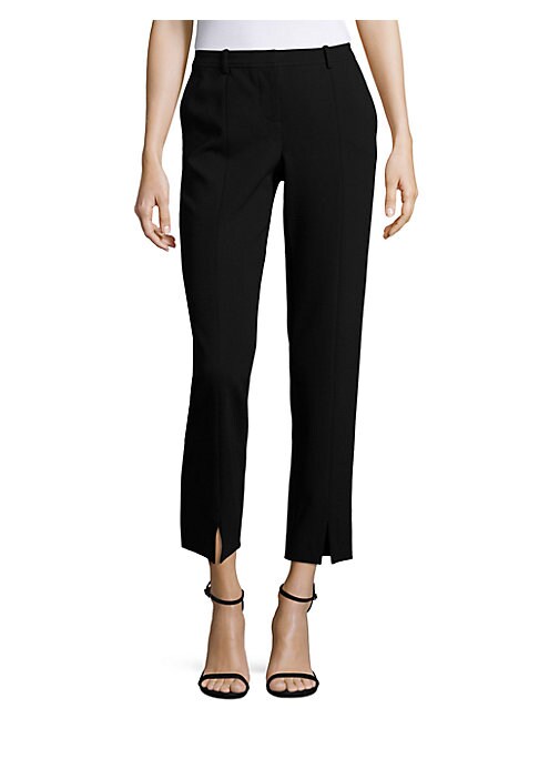 Chic Ankle Slit Trousers